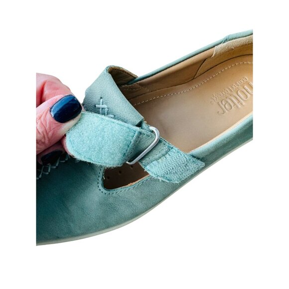Hotter Comfort Concept Leather Shoes Sunset 8 Teal Green Cushioned Casual Loafer - Picture 7 of 13